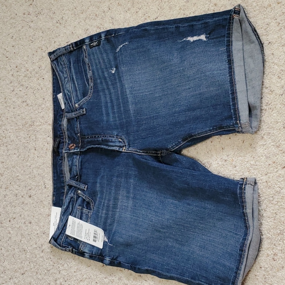 Silver jeans shorts
